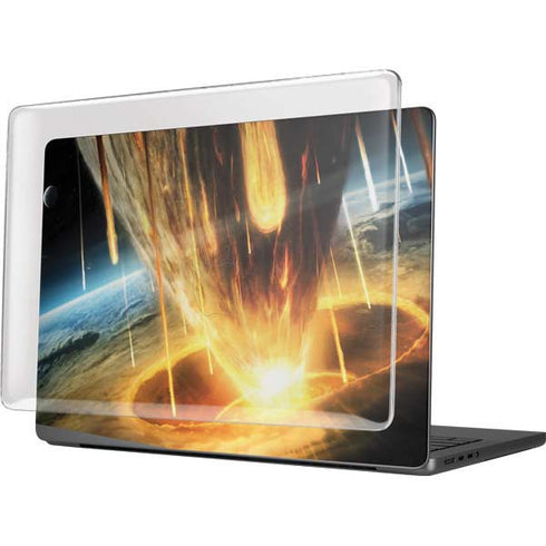 StockTrek Giant Asteroid Collides with Planet Earth MacBook Pro 14in (2021-24) Case plus Skin